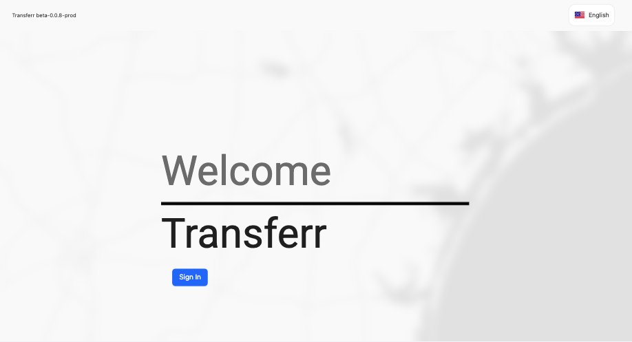 Preview de Transferr.io